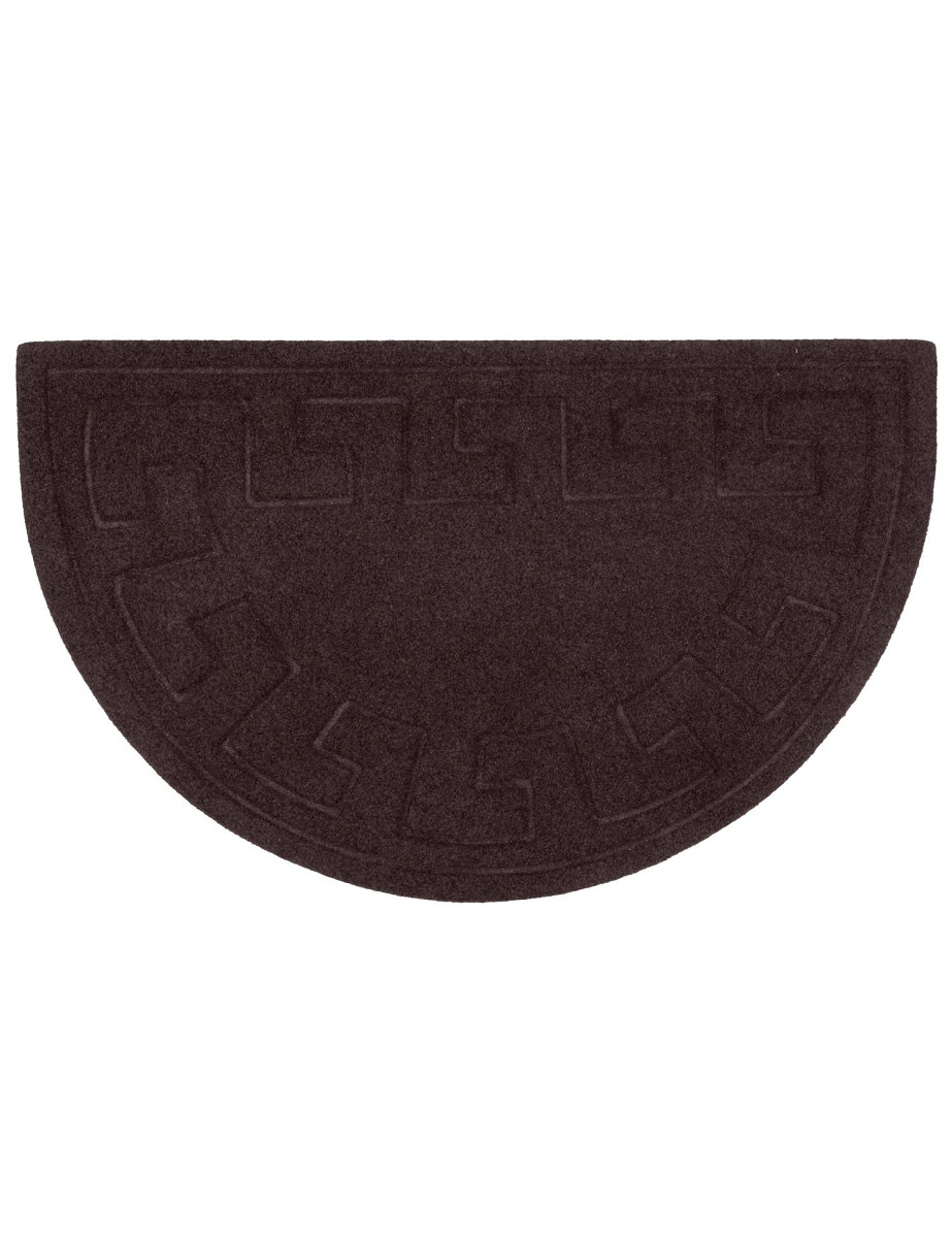 Wycieraczka Roxi Półokrąg półokrąg grecki Kształt: Półokrąg, Prostokątny: 40×65 cm, Kolor: Brązowy