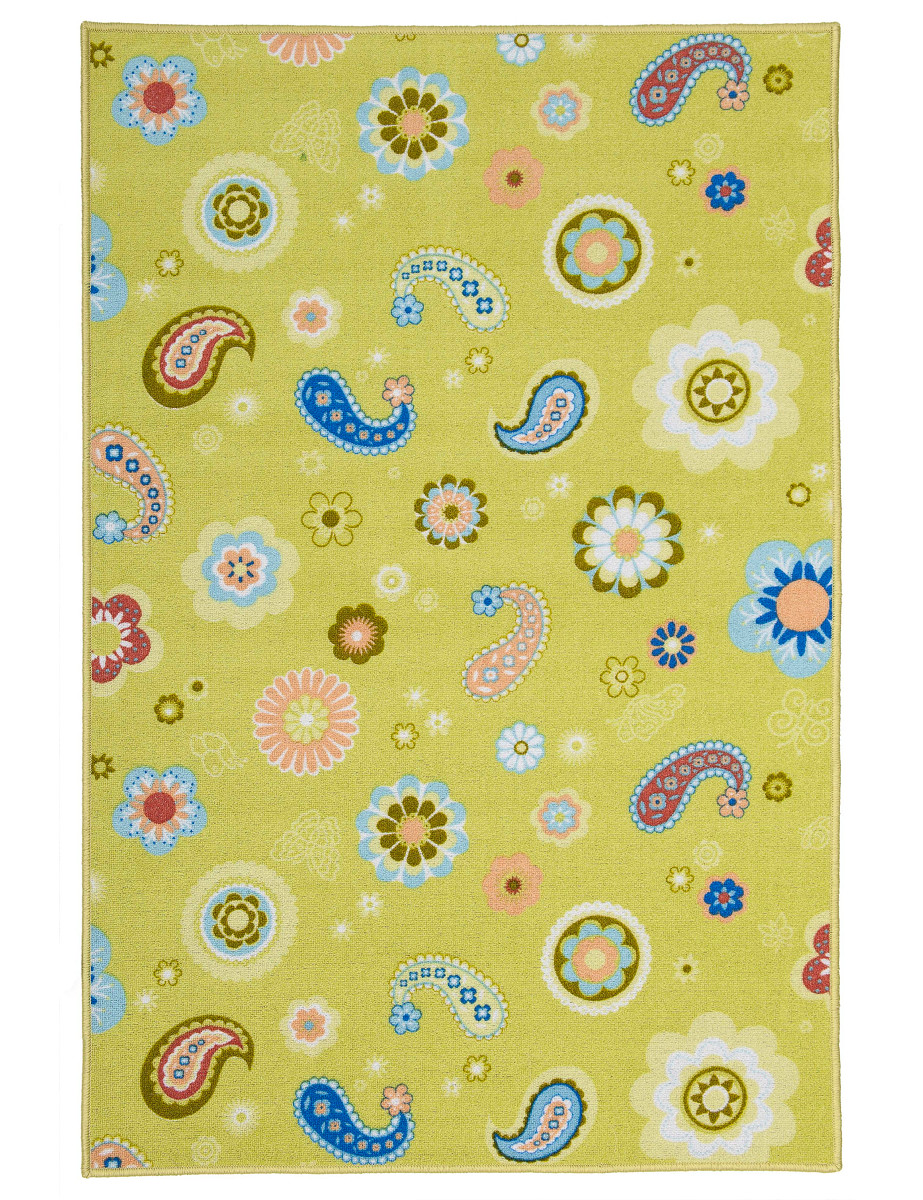 Dywan Fantazja Kolor: Zielony, Kształt: Prostokątny, Prostokątny: 100×150 cm