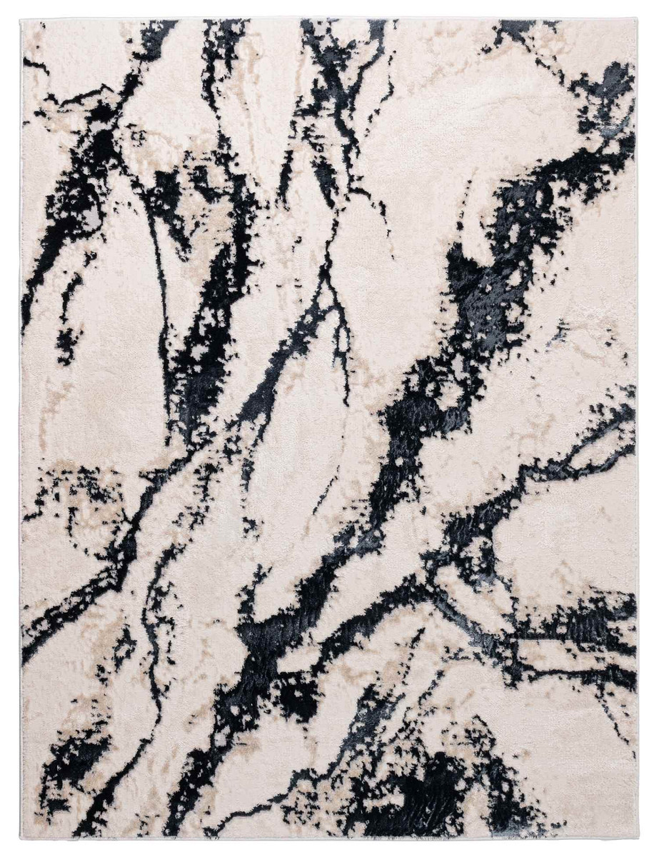 Dywan Stone marmur czarny Kolor: Zielony, Kształt: Prostokątny, Prostokątny: 200×290 cm