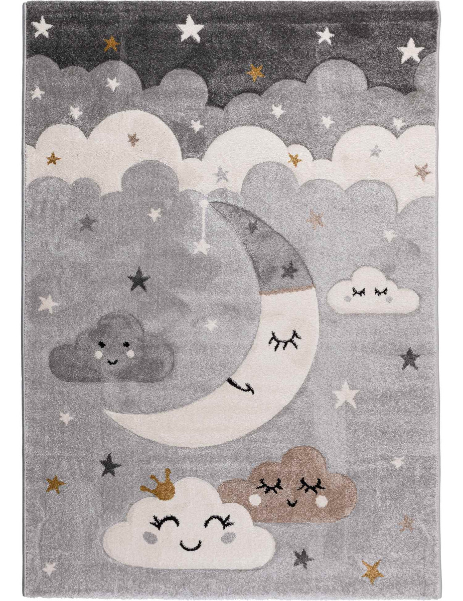 Dywan Bond Kids noc szary Kolor: Szary, Kształt: Prostokątny, Prostokątny: 120×170 cm