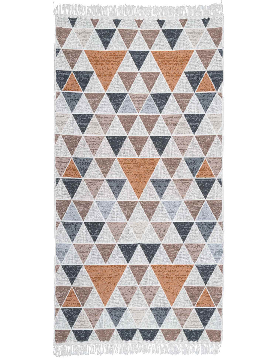 Dywan Kilim Modern trójkąty wielokolorowy Kolor: Wielokolorowy, Kształt: Prostokątny, Prostokątny: 60×120 cm