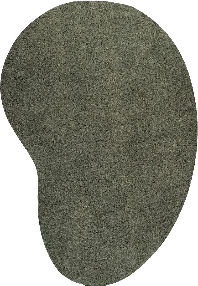 Kształt: Nieregularny, Prostokątny: 160x230 cm, Kolor: Zielony
