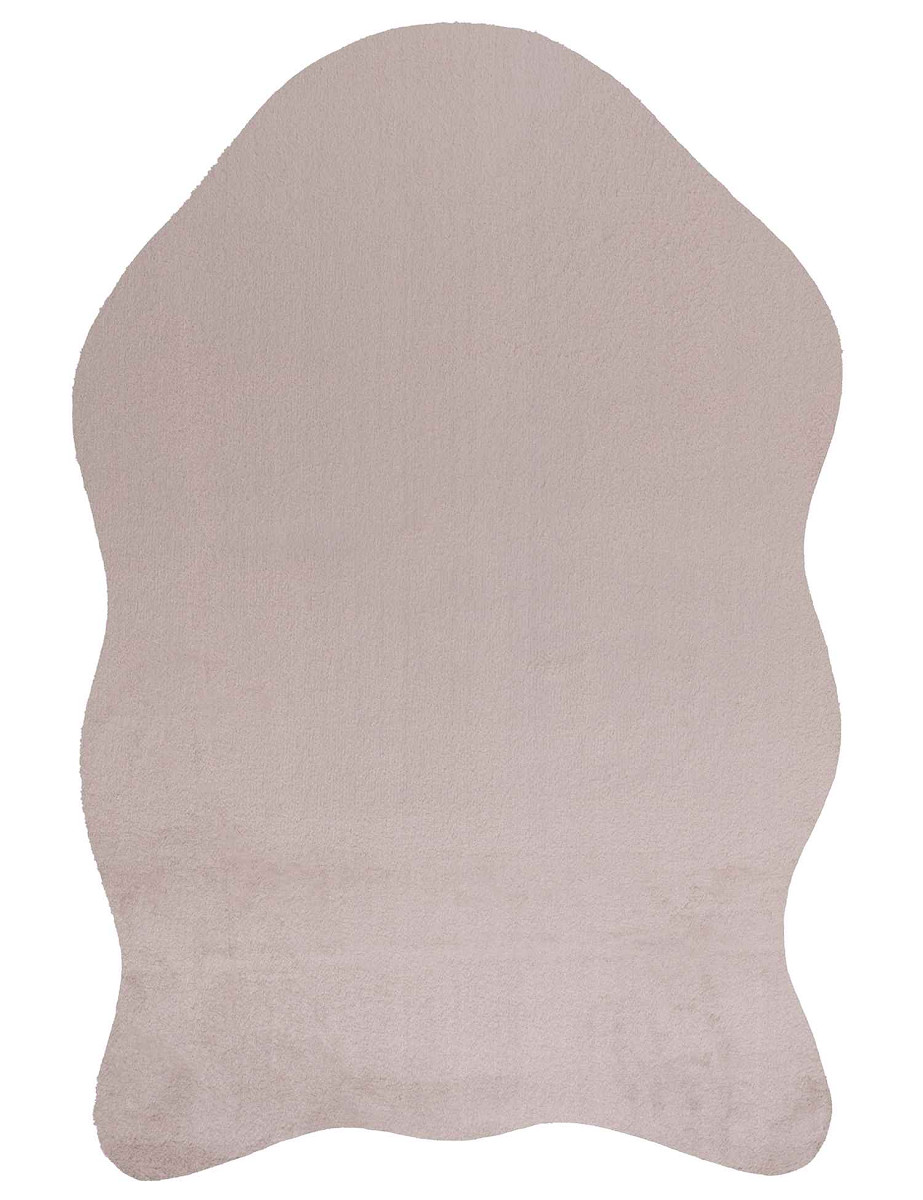 Dywan Rabbit-Foxy Sztuczna Skóra Kształt: Nieregularny, Prostokątny: 60×90 cm, Kolor: Beżowy