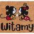 Wycieraczka Kokos Myszka Mickey Kolor: Beżowy, Kształt: Prostokątny, Prostokątny: 40×60 cm