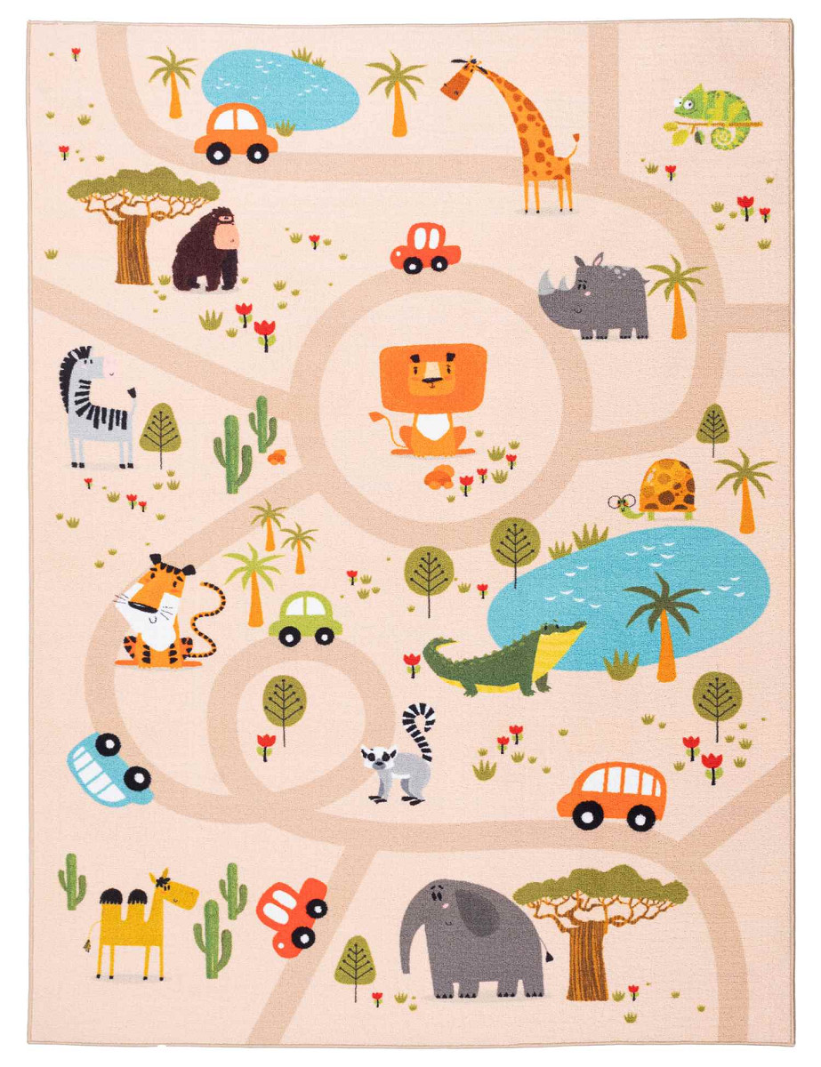 Dywan Ares Ulice beżowy Kolor: Beżowy, Kształt: Prostokątny, Prostokątny: 80×150 cm