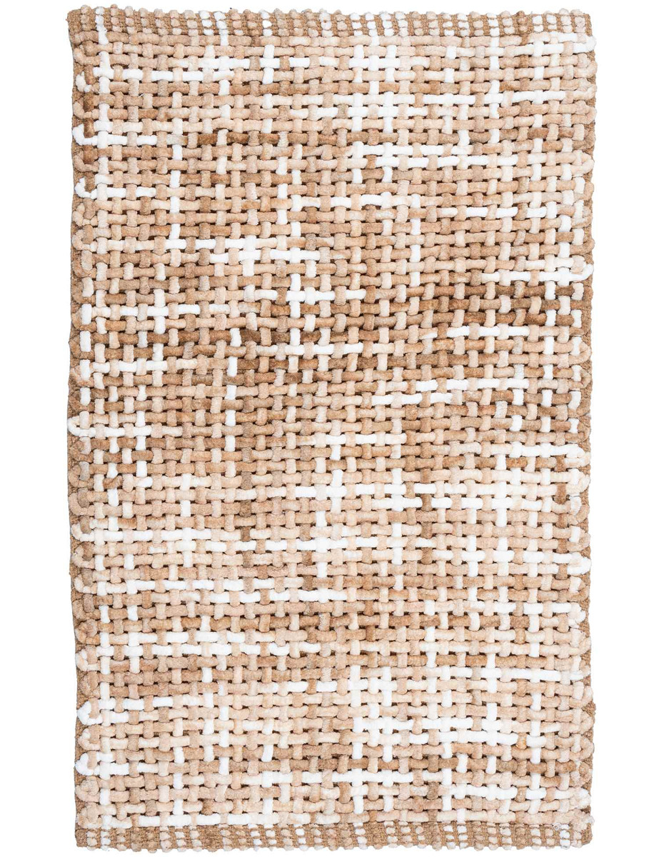 Dywanik Łazienkowy Belweder melanż Kolor: Beżowy, Kształt: Prostokątny, Prostokątny: 50×80 cm