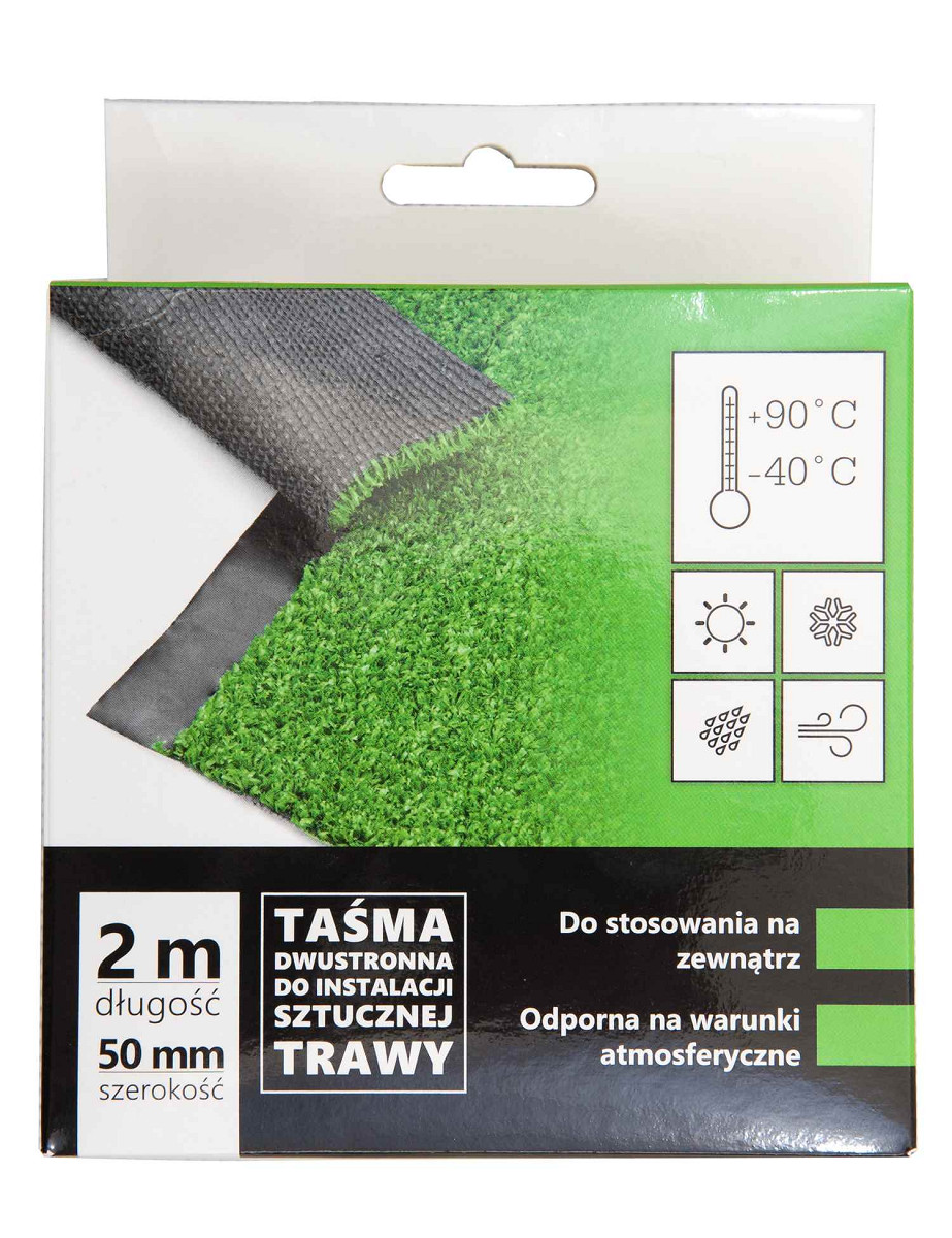 Taśma do sztucznej trawy Kształt: Prostokątny, Prostokątny: 50 mm x 2 m
