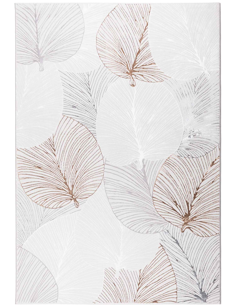 Dywan Creation liść NEW szaro-beżowy Kolor: Beżowy, Kształt: Prostokątny, Prostokątny: 120×170 cm