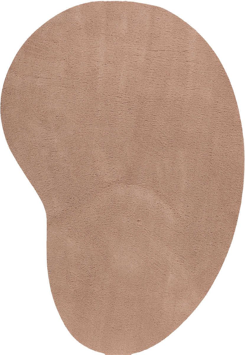 Dywan Loren beans Kształt: Nieregularny, Prostokątny: 120×170 cm, Kolor: Miedziany