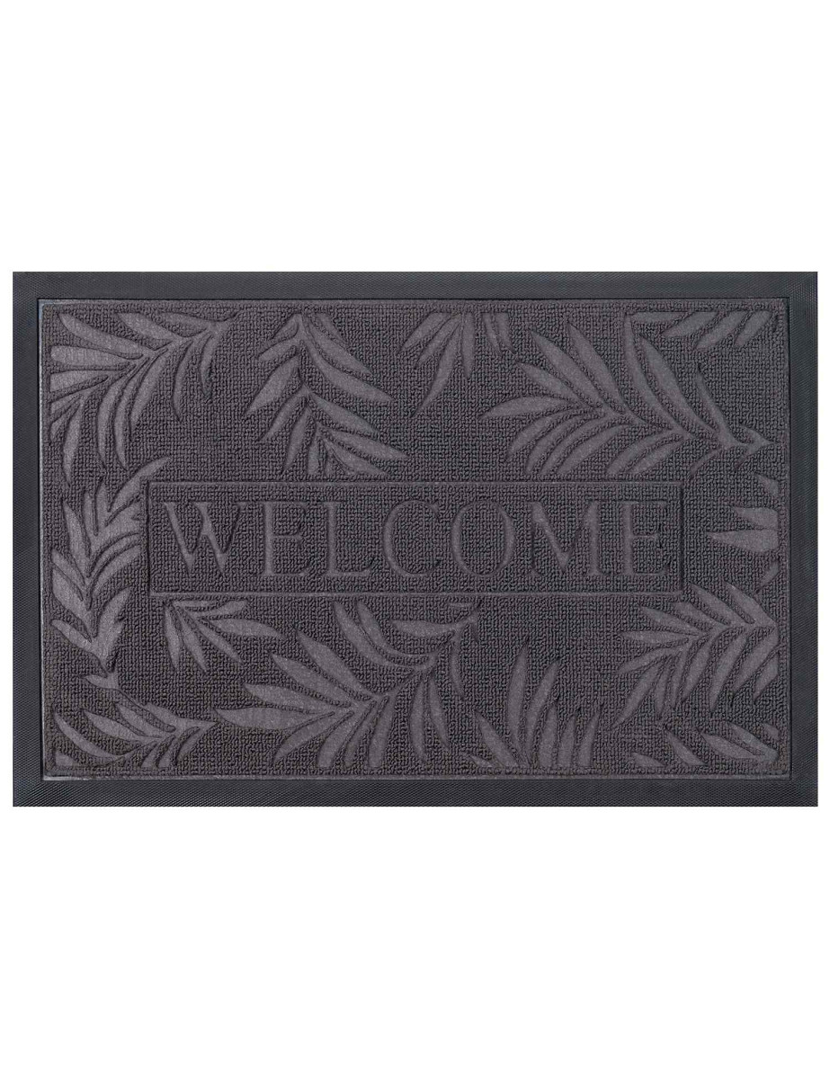 Wycieraczka Tivoli liście Kształt: Prostokątny, Prostokątny: 40×60 cm, Kolor: Szary