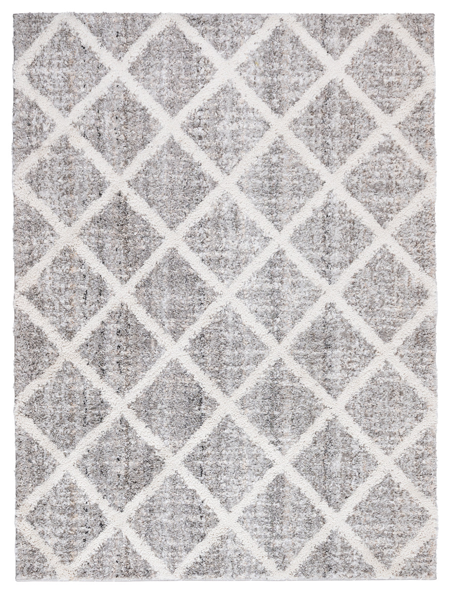 Dywan Bilbao Shaggy romby  Kształt: Prostokątny, Prostokątny: 120×160 cm, Kolor: Antracytowy