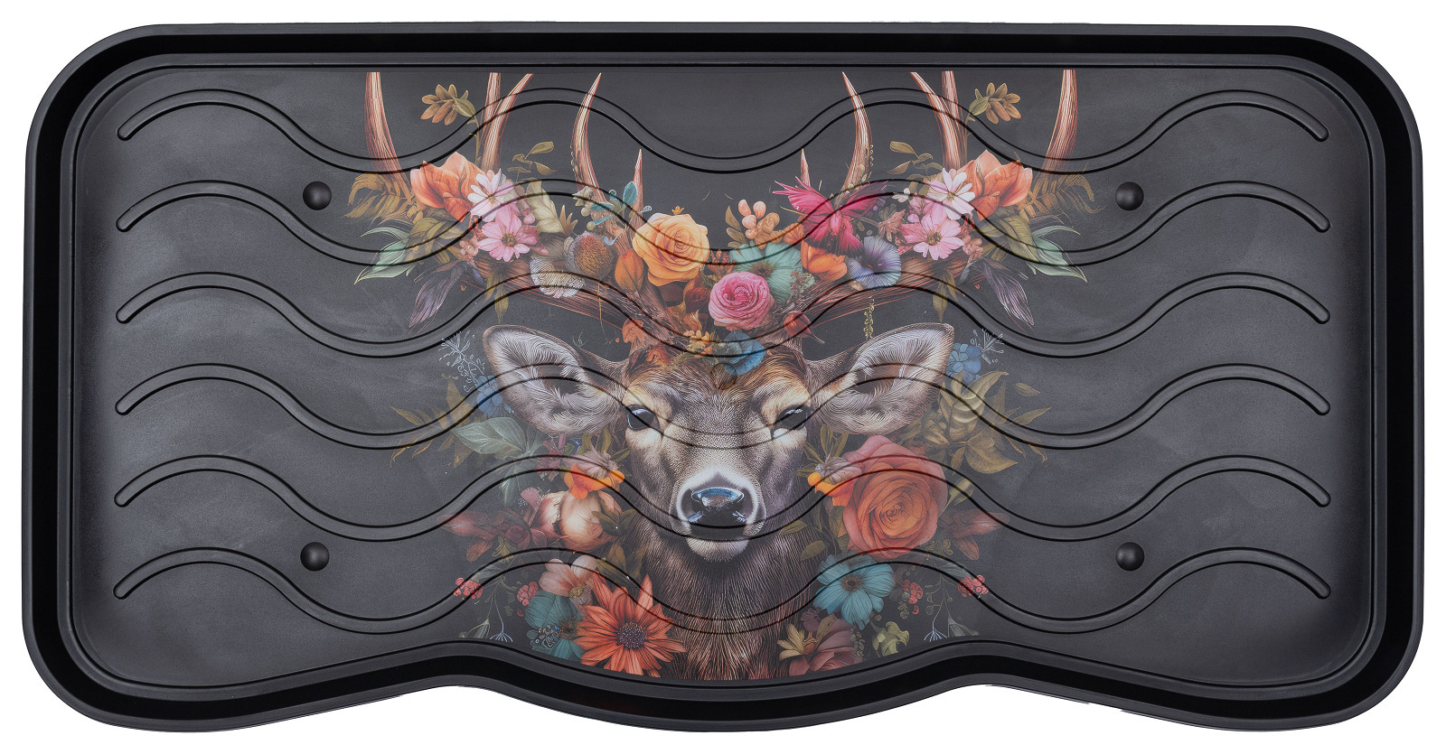 Ociekacz na buty z nadrukiem Deer Kształt: Prostokątny, Prostokątny: 38×75 cm, Kolor: Wielokolorowy