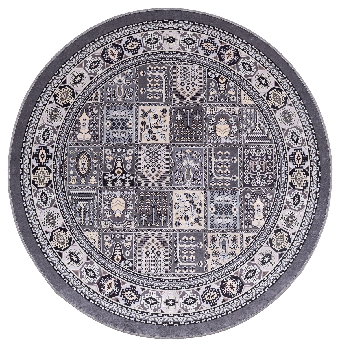 Dywan Print Shine Kolor: Wielokolorowy, Kształt: Okrągły, Okrągły: ø133 cm