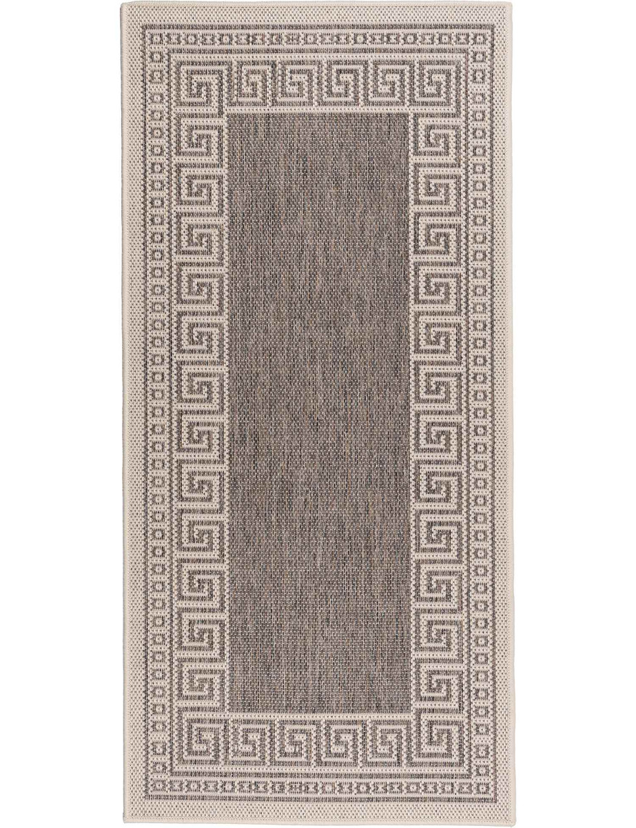 Dywan Express New Outdoor ramka grecki szaro-beżowy Kolor: Beżowy, Kształt: Prostokątny, Prostokątny: 120×160 cm