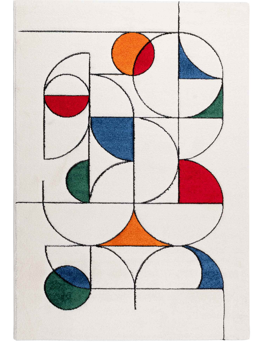 Dywan Bond koła wielokolorowy Kolor: Wielokolorowy, Kształt: Prostokątny, Prostokątny: 200×290 cm