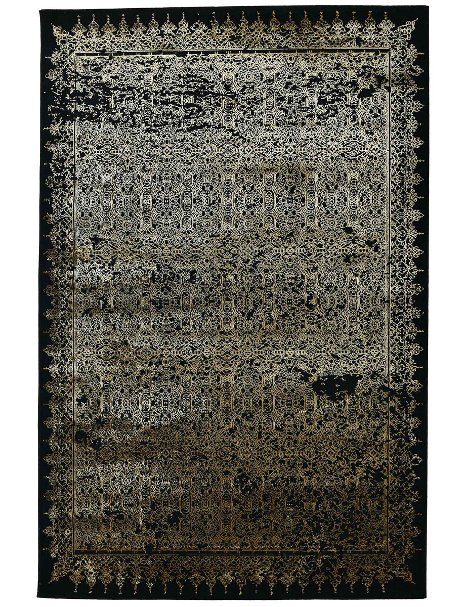 Dywan Grece ornament czarno-złoty Kształt: Prostokątny, Prostokątny: 160x230 cm, Kolor: Czarny
