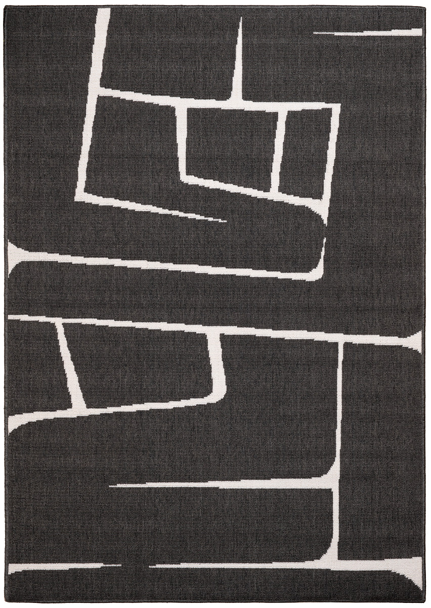 Kolor: Czarny, Kształt: Prostokątny, Prostokątny: 160x230 cm