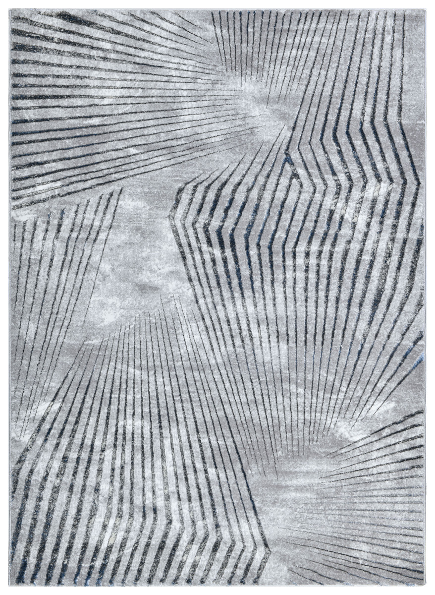 Dywan Grece abstrakcja szary Kolor: Szary, Kształt: Prostokątny, Prostokątny: 120×170 cm