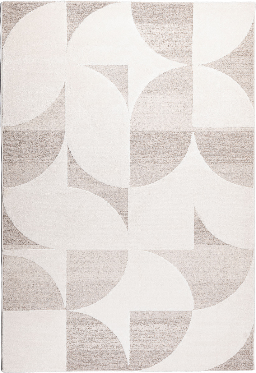 Dywan Elio geometryczny Kształt: Prostokątny, Prostokątny: 80×150 cm, Kolor: Ivory