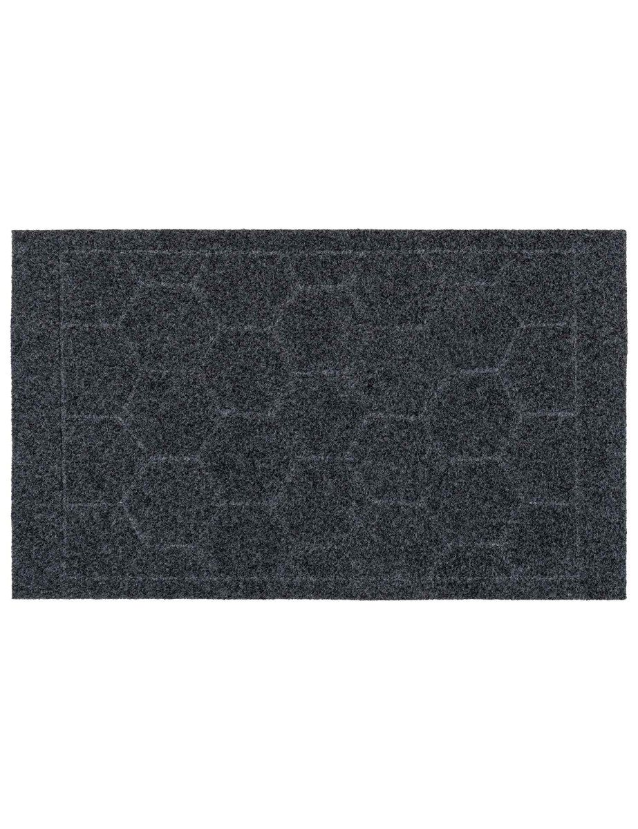 Wycieraczka Roxi heksagon Kształt: Prostokątny, Prostokątny: 45×75 cm, Kolor: Szary