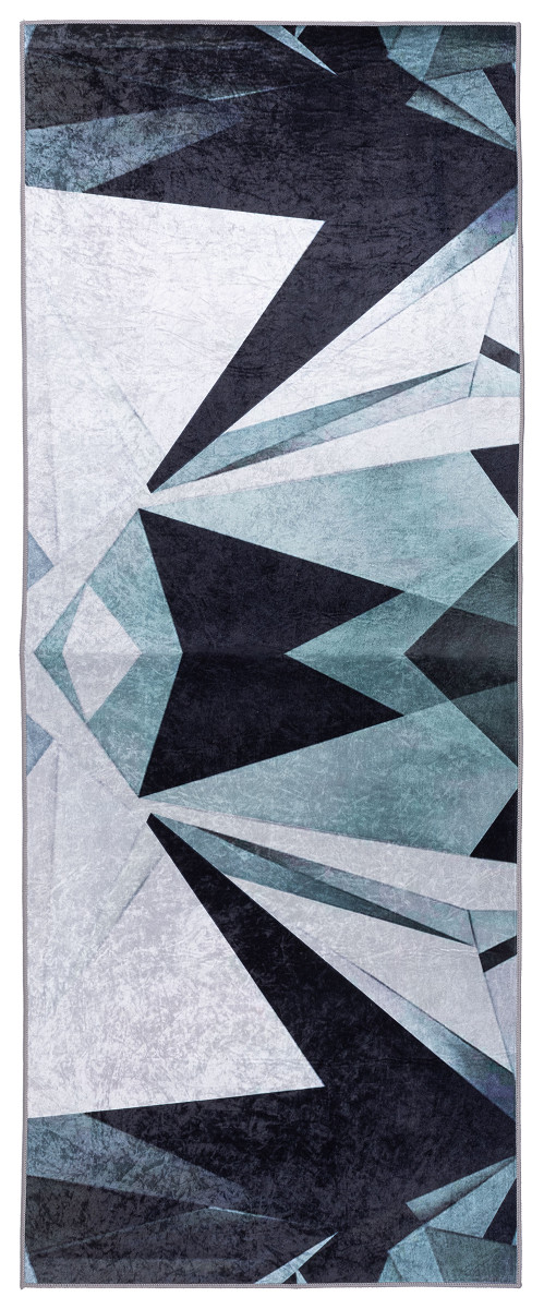 Dywan Print Shine geometria Kolor: Zielony, Kształt: Prostokątny, Prostokątny: 120×170 cm