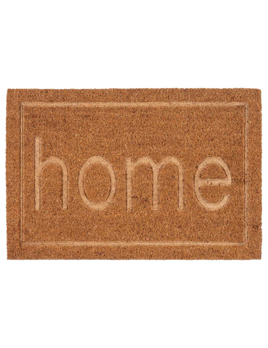 Wycieraczka Kokos Embossed home Kolor: Beżowy, Kształt: Prostokątny, Prostokątny: 40×60 cm