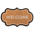 Wycieraczka Kokos Printed Shape welcome Kolor: Beżowy, Kształt: Prostokątny, Prostokątny: 45×75 cm