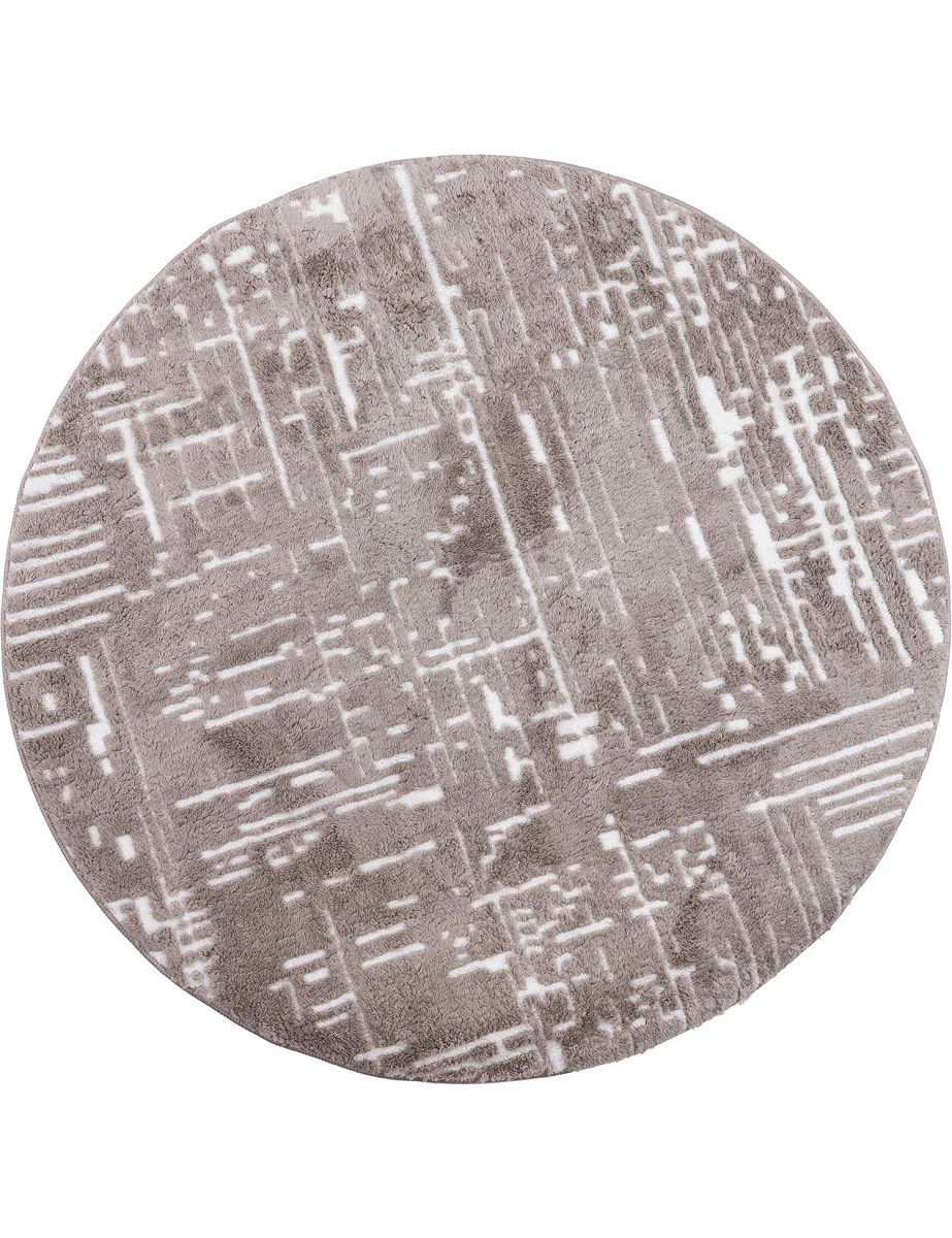 Dywan Venesia przecierka 3D koło Kolor: Szary, Kształt: Okrągły, Okrągły: ø100 cm