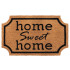 Wycieraczka Kokos Printed Shape home sweet home Kolor: Beżowy, Kształt: Prostokątny, Prostokątny: 45×75 cm