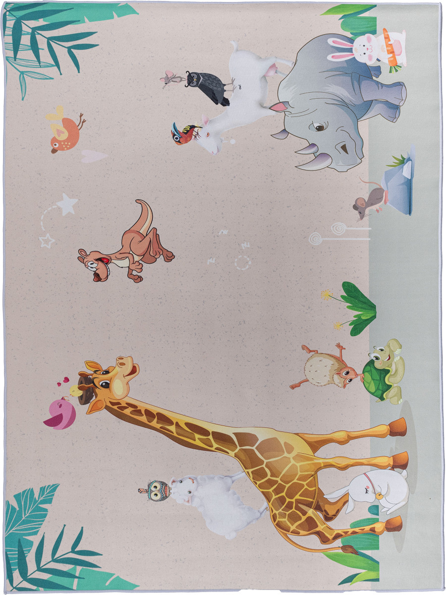 Dywan Crystal Velvet safari Kształt: Prostokątny, Prostokątny: 100×150 cm, Kolor: Wielokolorowy