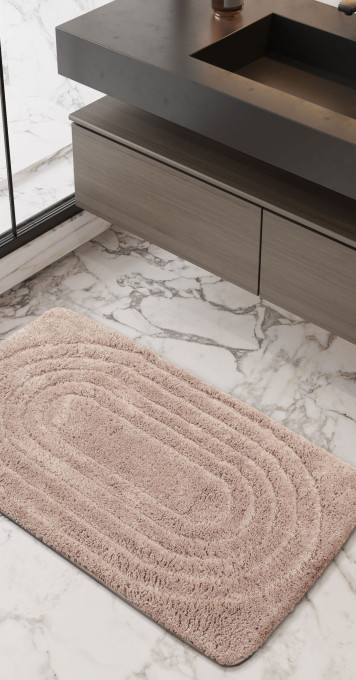 Dywanik Łazienkowy Carmen modern beżowy.jpeg