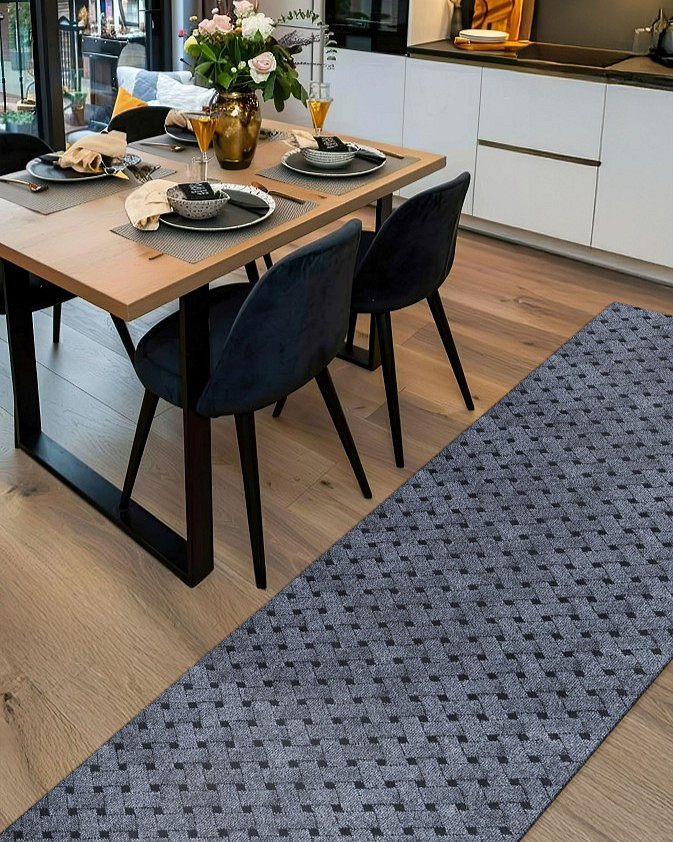 plecionka szary dywan kuchenny