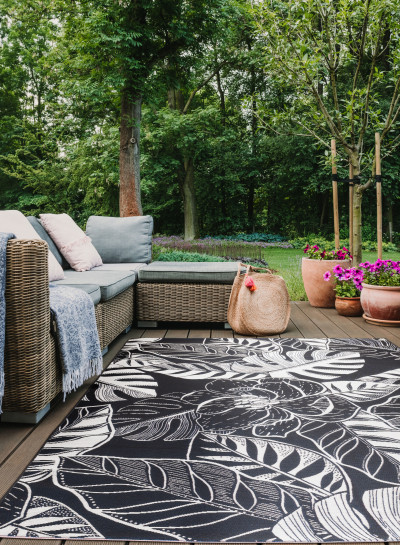 dywan jungle monstera