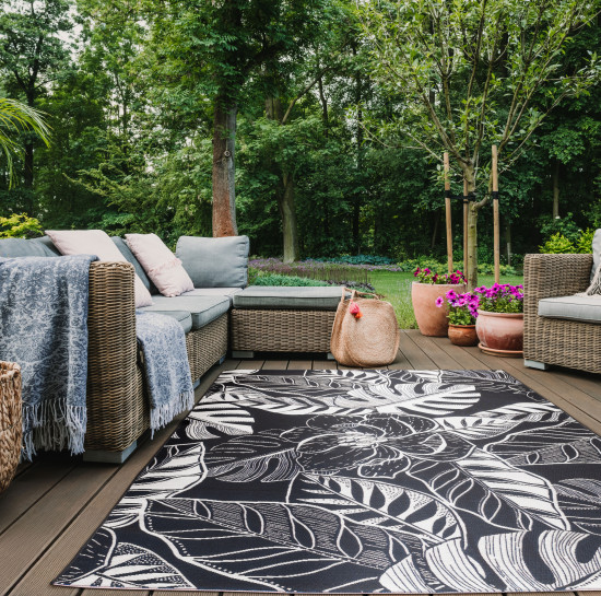 dywan jungle monstera