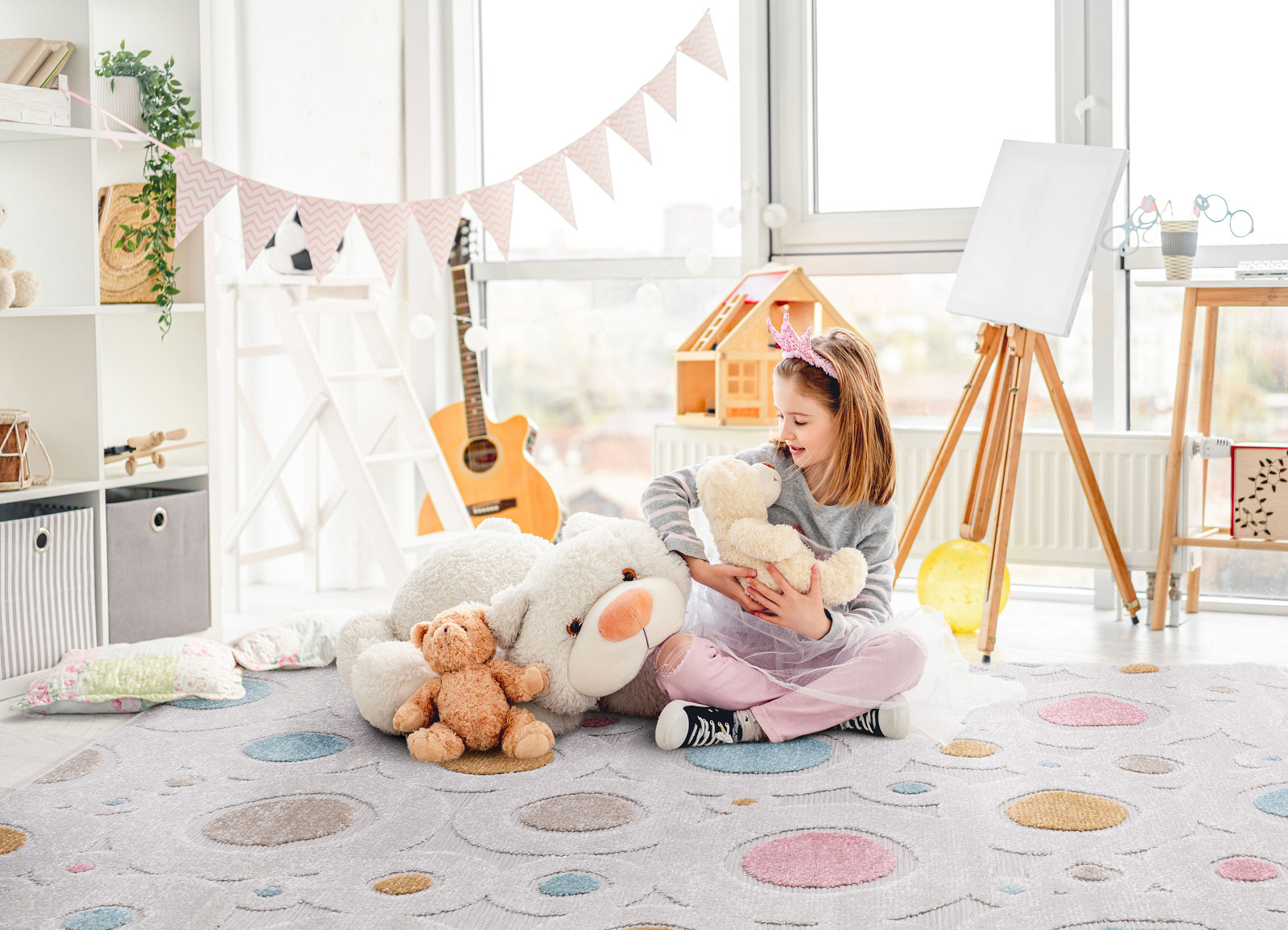 dywan dziecięcy piar kólka ivory