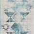 Dywan Dara geometria  Kształt: Prostokątny, Prostokątny: 80x150 cm, Kolor: Turkusowy