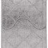 Komplet łazienkowy Malaga Kształt: Nieregularny, Prostokątny: 70x50 cm, Kolor: Szary