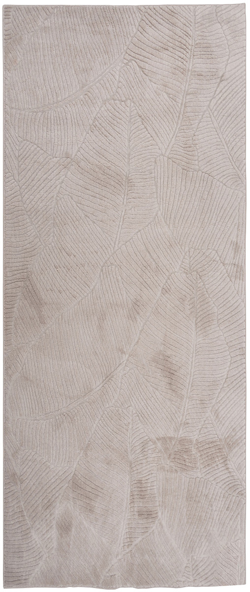 Chodnik Stilo liść bananowca Kształt: Prostokątny, Prostokątny: 67×160 cm, Kolor: Beżowy