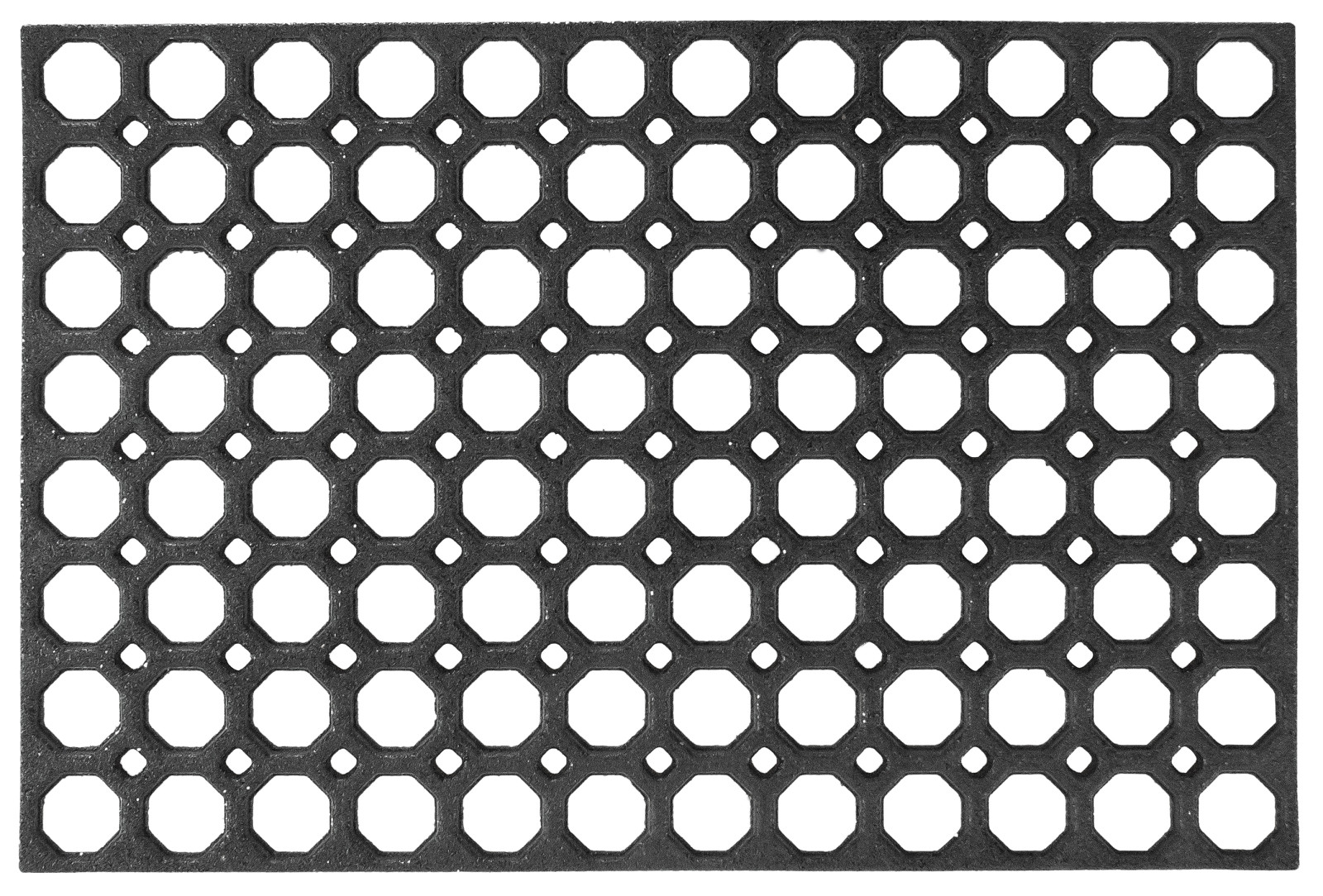Wycieraczka Honey Comb czarna Kształt: Prostokątny, Prostokątny: 40×60 cm, Kolor: Czarny