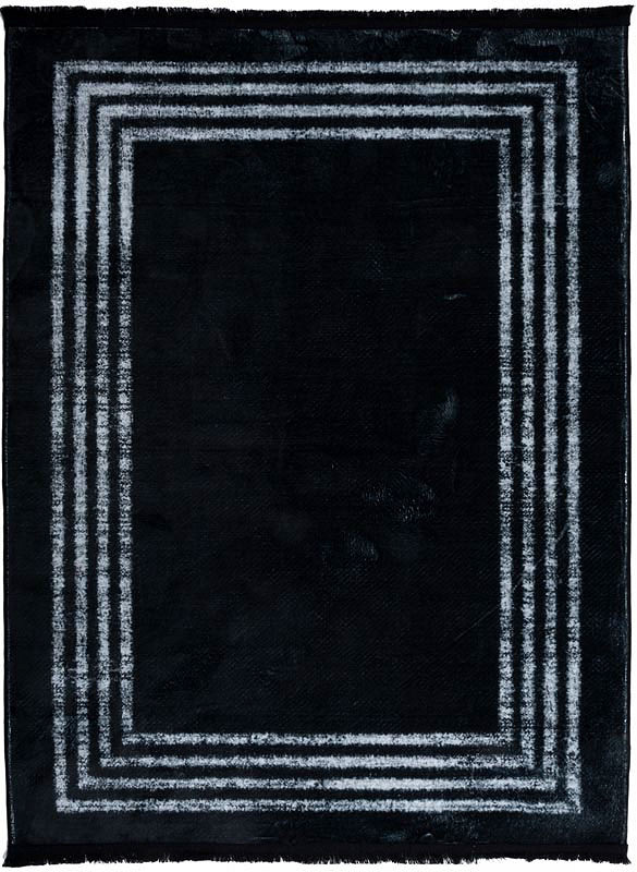 Kształt: Prostokątny, Prostokątny: 150x220 cm, Kolor: Czarny