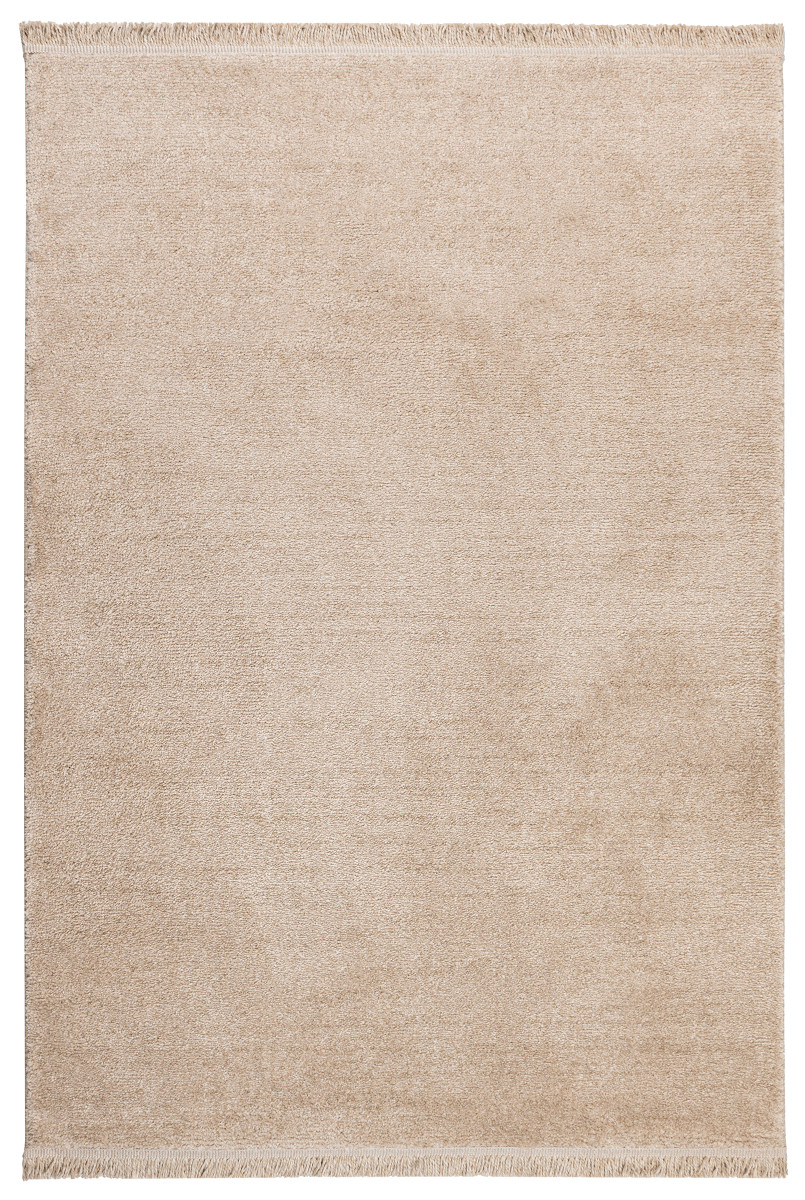 Dywan Nobu Gładki z frędzlami Kształt: Prostokątny, Prostokątny: 120x170 cm, Kolor: Ivory